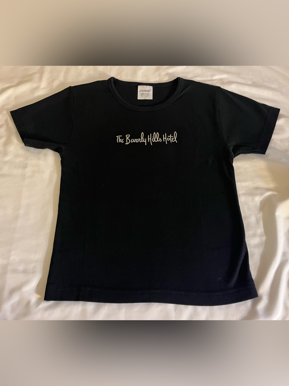 Vintage The Beverly Hills Hotel Embroidered Short Sleeve Tee